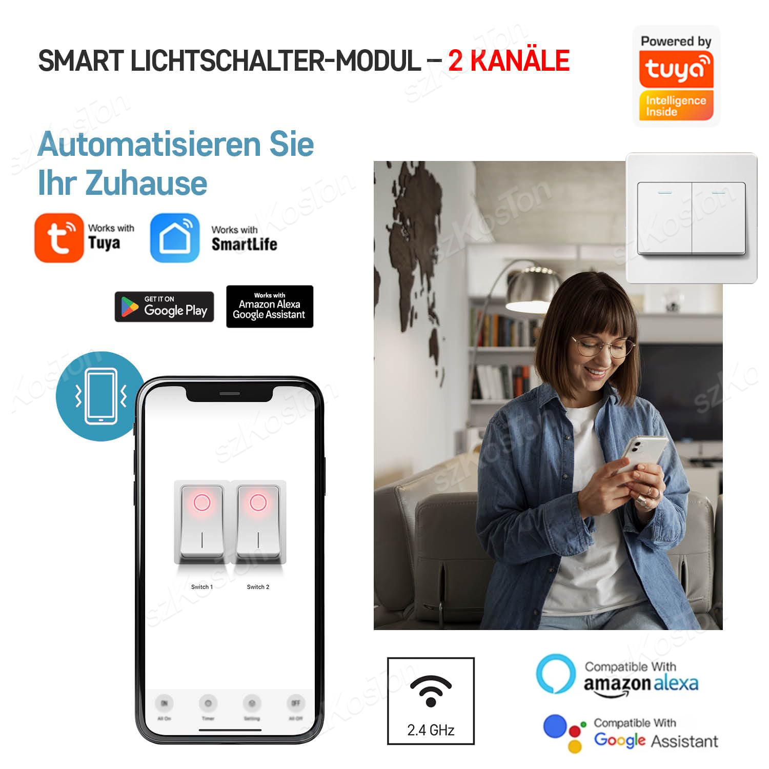 16A Tuya WiFi Smart Switch Mod - مراجعة Smart Home Yale وسعره