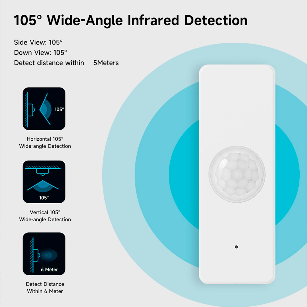WiFi Smart PIR Motion Sensor T - مراجعة Smart Home Security System وسعره
