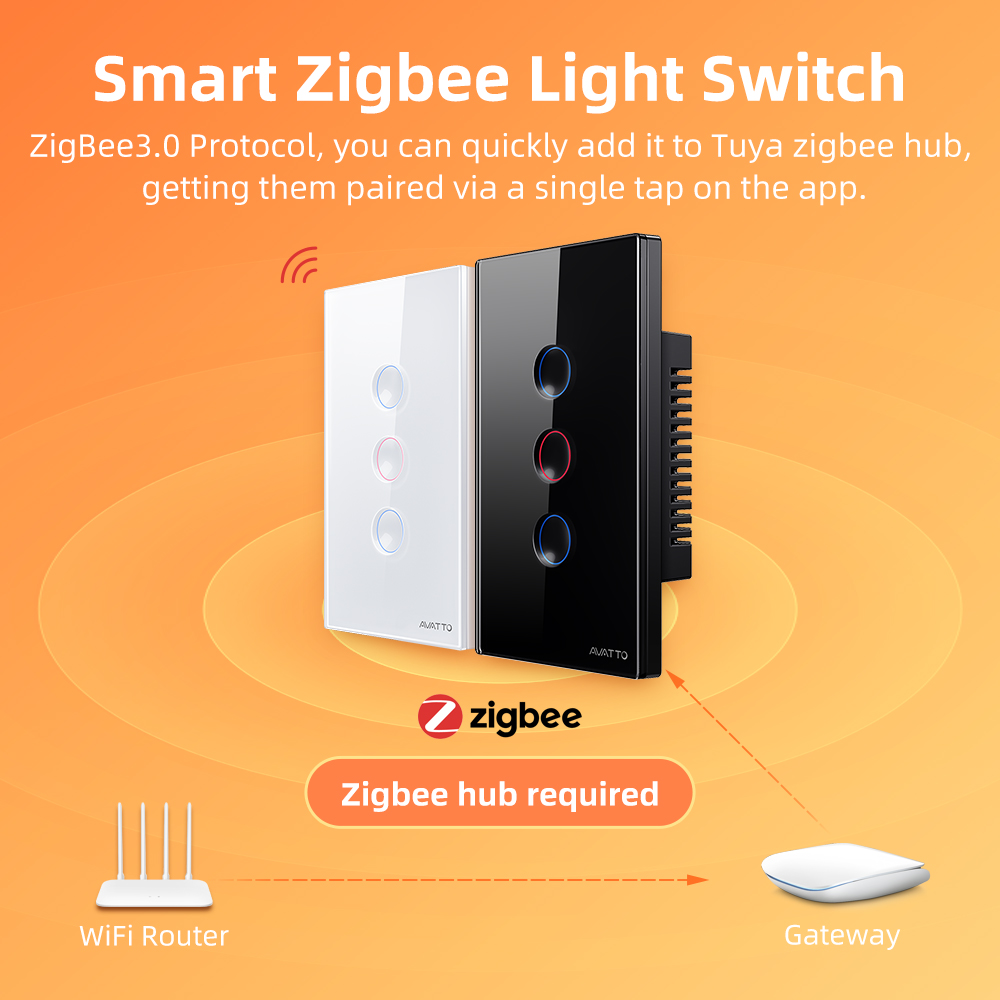 AVATTO 1/2/3/4 Gang ZigBee Sma - مراجعة Smart Home Yale وسعره
