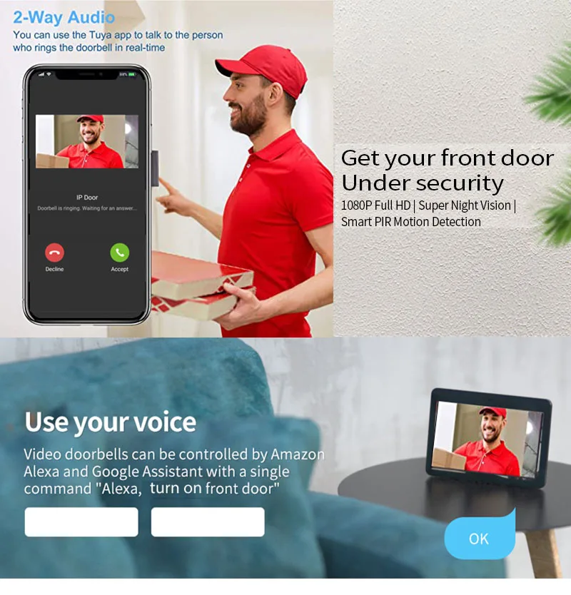 Door Intercom Doorbell, 10.1 I - مراجعة Wifi Doorbell Camera وسعره