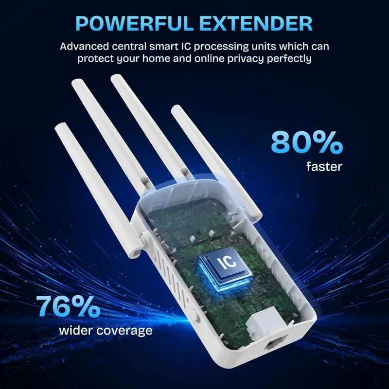 1200Mbps Dual Band WiFi Repeat - مراجعة Smart Home Network وسعره
