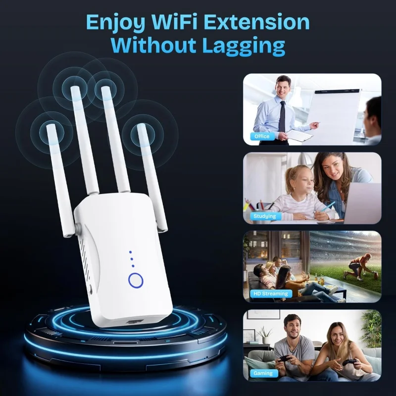 1200Mbps Dual Band WiFi Repeat - مراجعة Smart Home Network وسعره