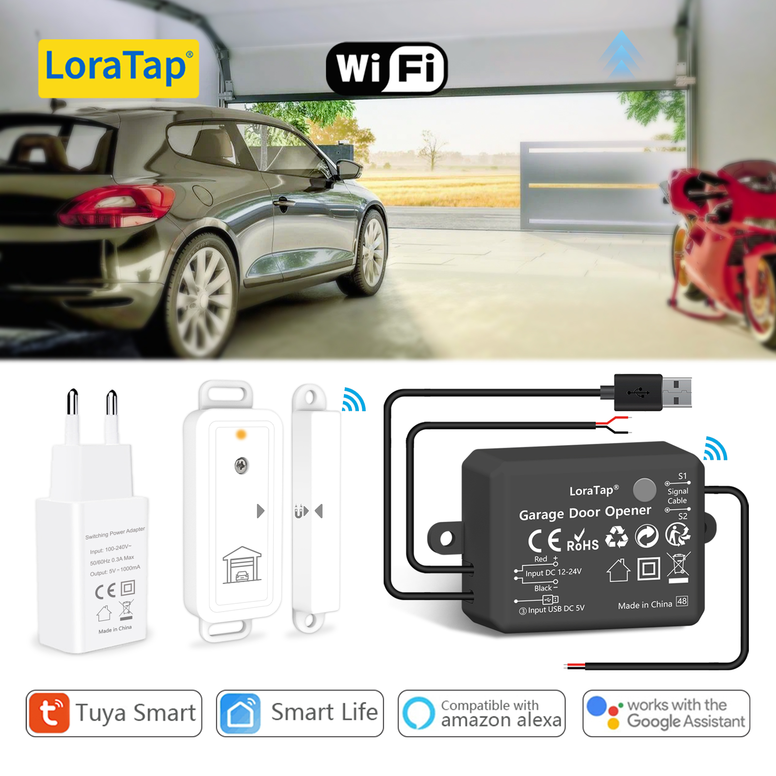 LoraTap Tuya Smart Life Garage - مراجعة Smart Garage Door Opener وسعره