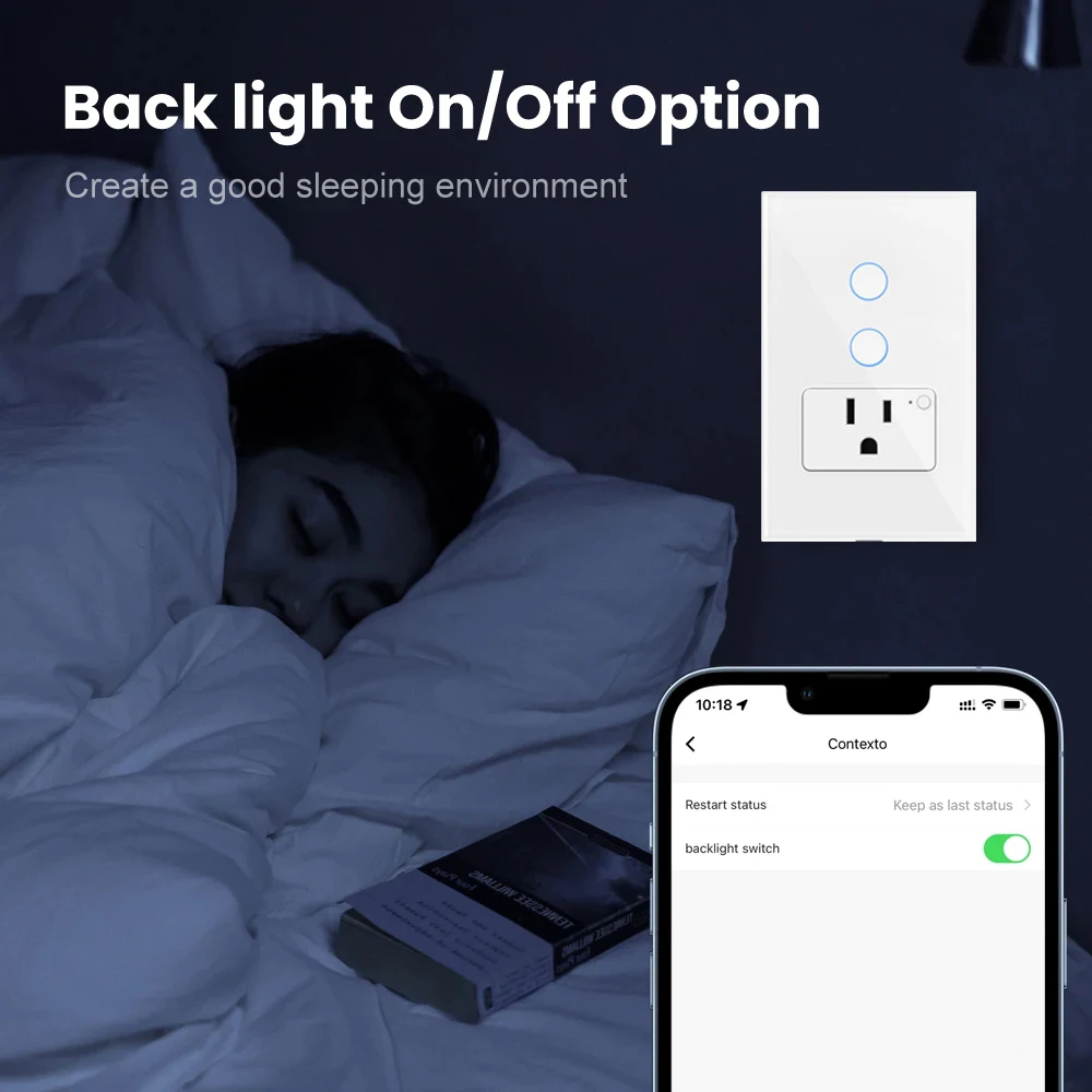 Tuya WiFi Smart Light Switch M - مراجعة Smart Home Touchscreen Control Panel وسعره