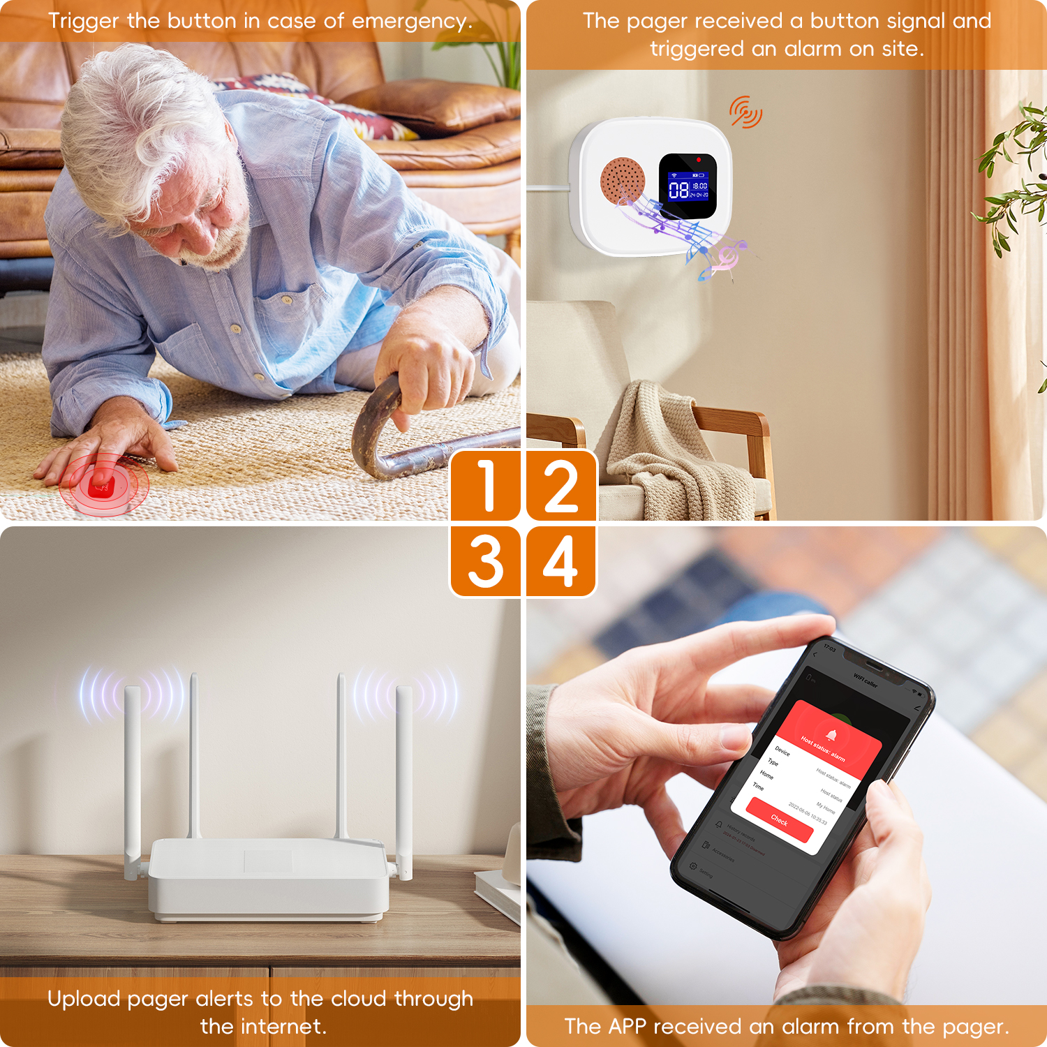 Emergency Call Button for Seni - مراجعة Smart Home Security System وسعره