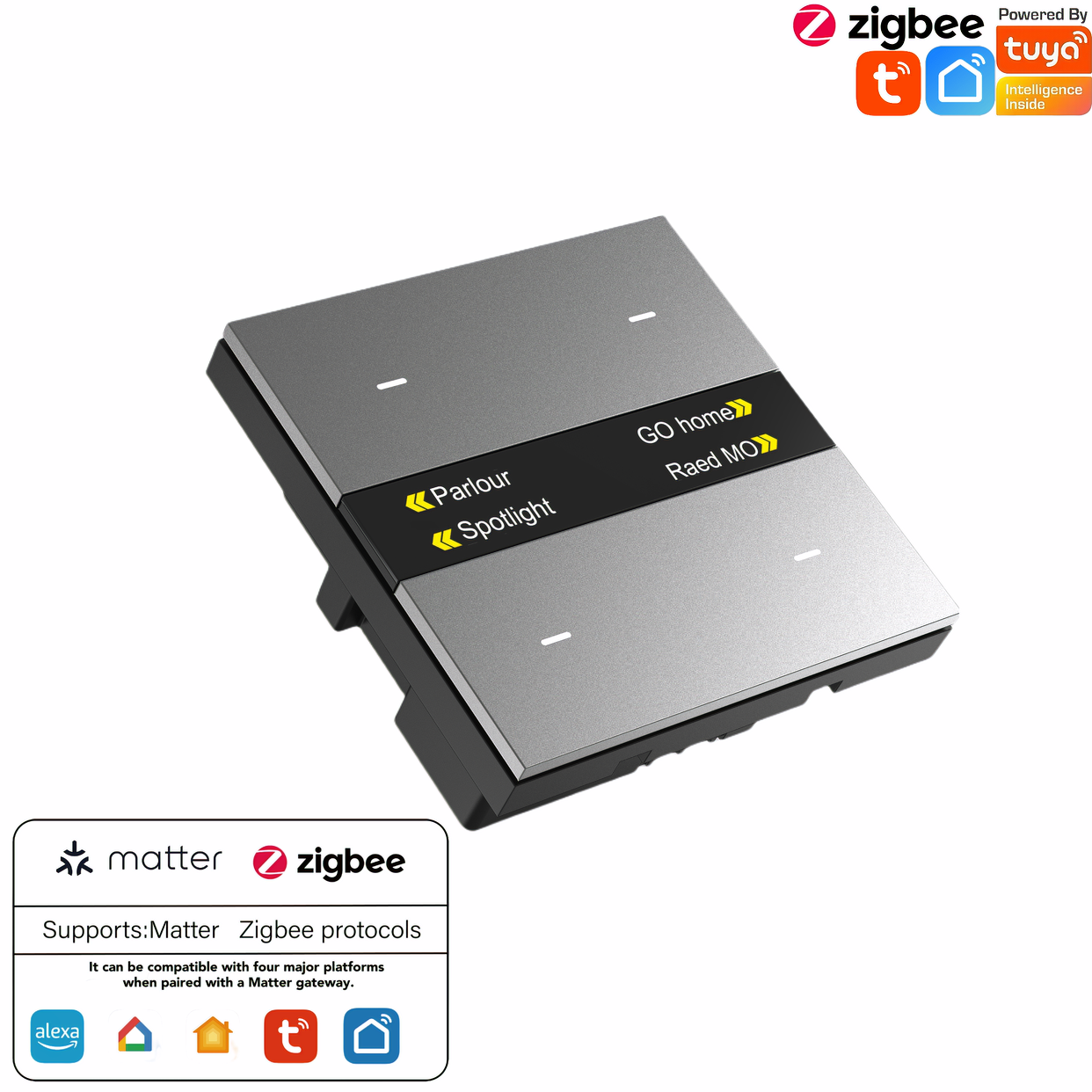M8Pro Tuya Smart Switch & Zigb - مراجعة Smart Home Key وسعره