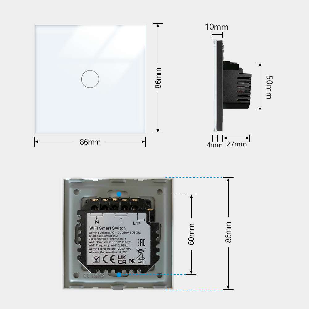 TAWOIA Wifi Smart Switch Boile - مراجعة Smart Home Touchscreen Control Panel وسعره