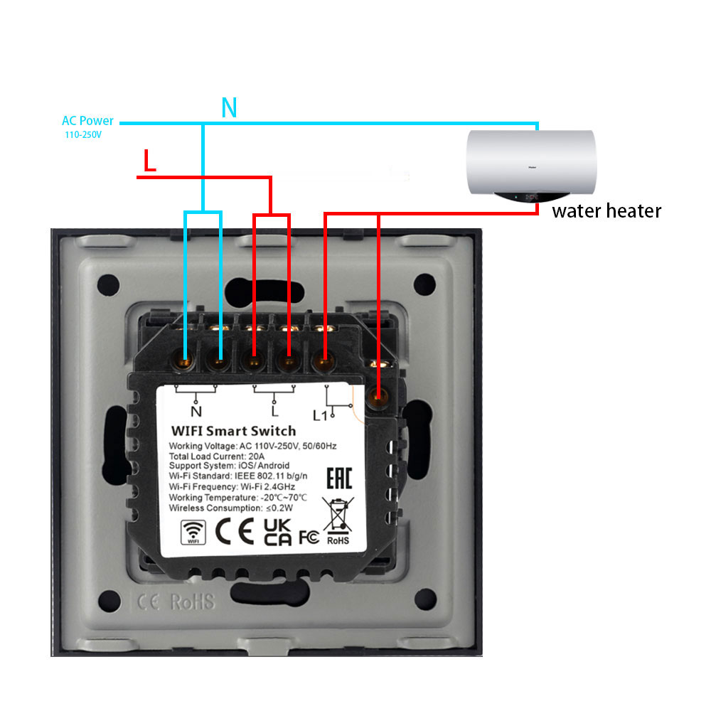 TAWOIA Wifi Smart Switch Boile - مراجعة Smart Home Touchscreen Control Panel وسعره