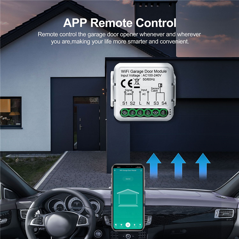 T35C Tuya Smart WiFi Garage Do - مراجعة Smart Garage Door Opener وسعره