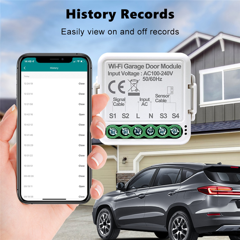 T35C Tuya Smart WiFi Garage Do - مراجعة Smart Garage Door Opener وسعره