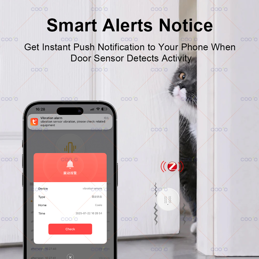 ZigBee Tuya Smart Vibration Se - مراجعة Smart Home Security System وسعره