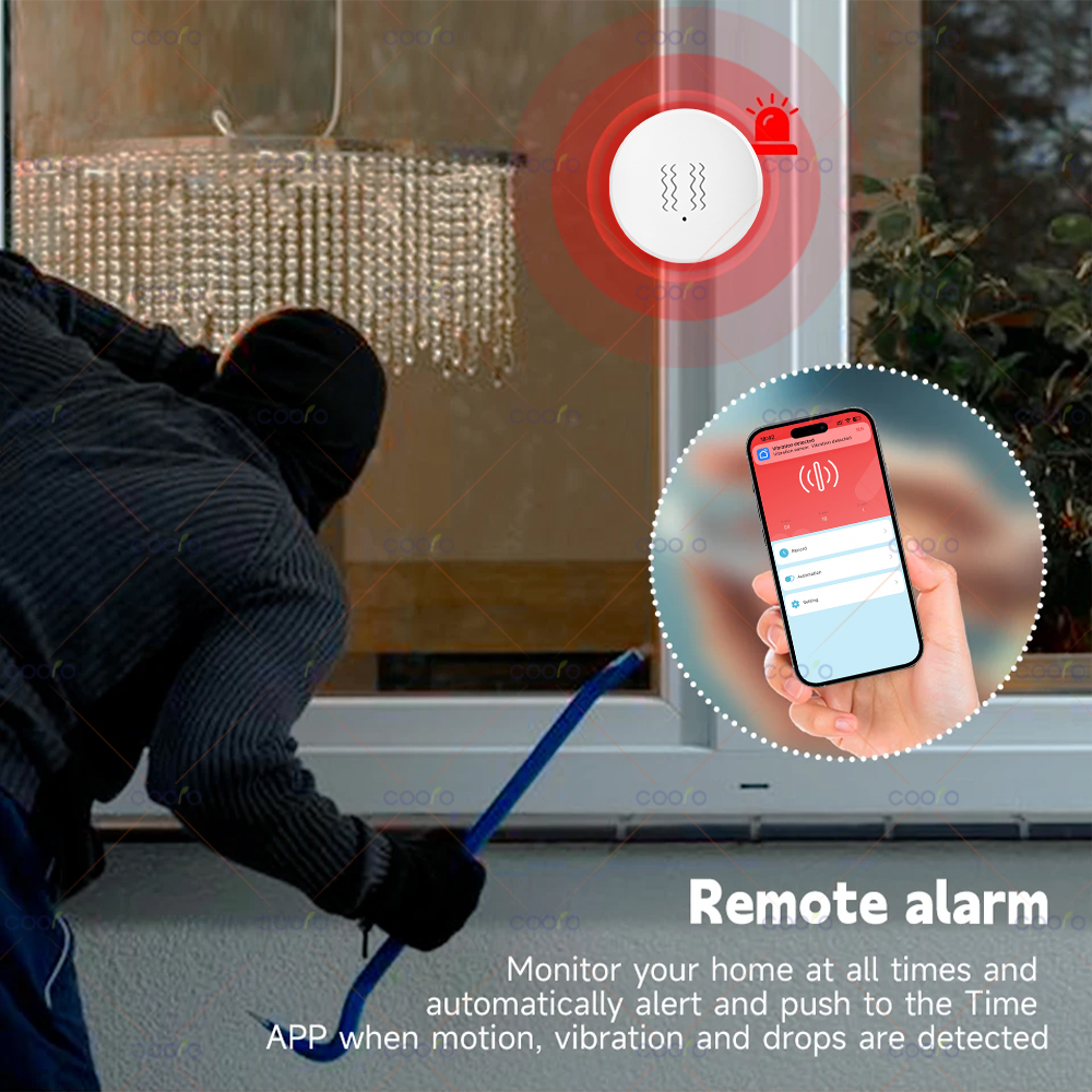 ZigBee Tuya Smart Vibration Se - مراجعة Smart Home Security System وسعره