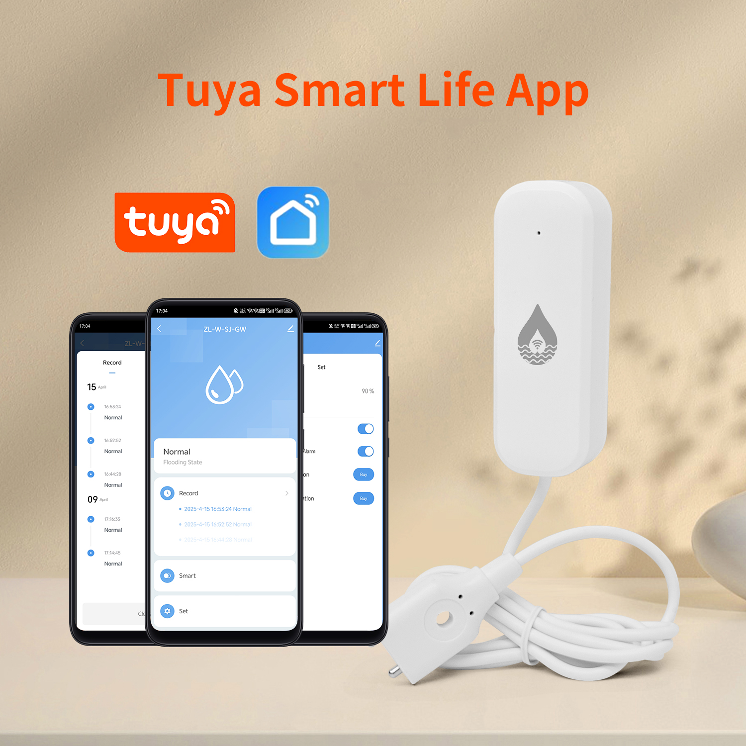 YFK Tuya WiFi Water Leakage Se - مراجعة Smart Home Network وسعره