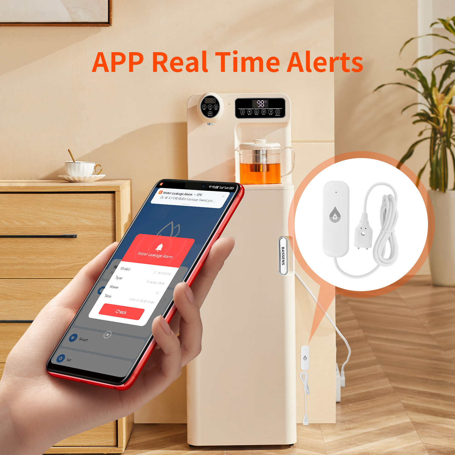 YFK Tuya WiFi Water Leakage Se - مراجعة Smart Home Network وسعره