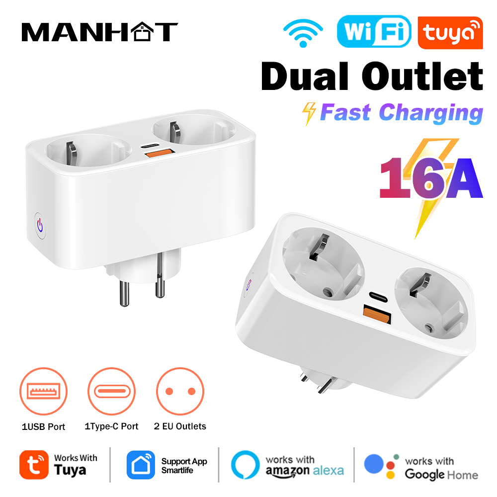 Tuya 16A WiFi Smart EU Plug PD - مراجعة Smart Home Yale وسعره