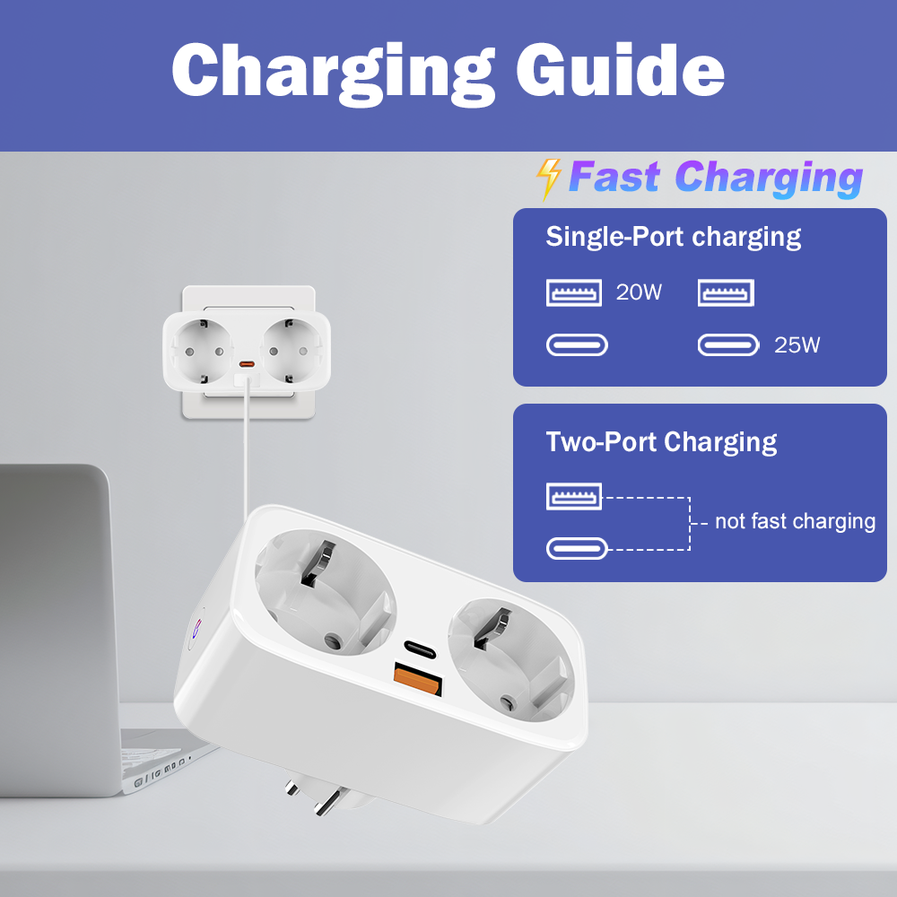 Tuya 16A WiFi Smart EU Plug PD - مراجعة Smart Home Yale وسعره