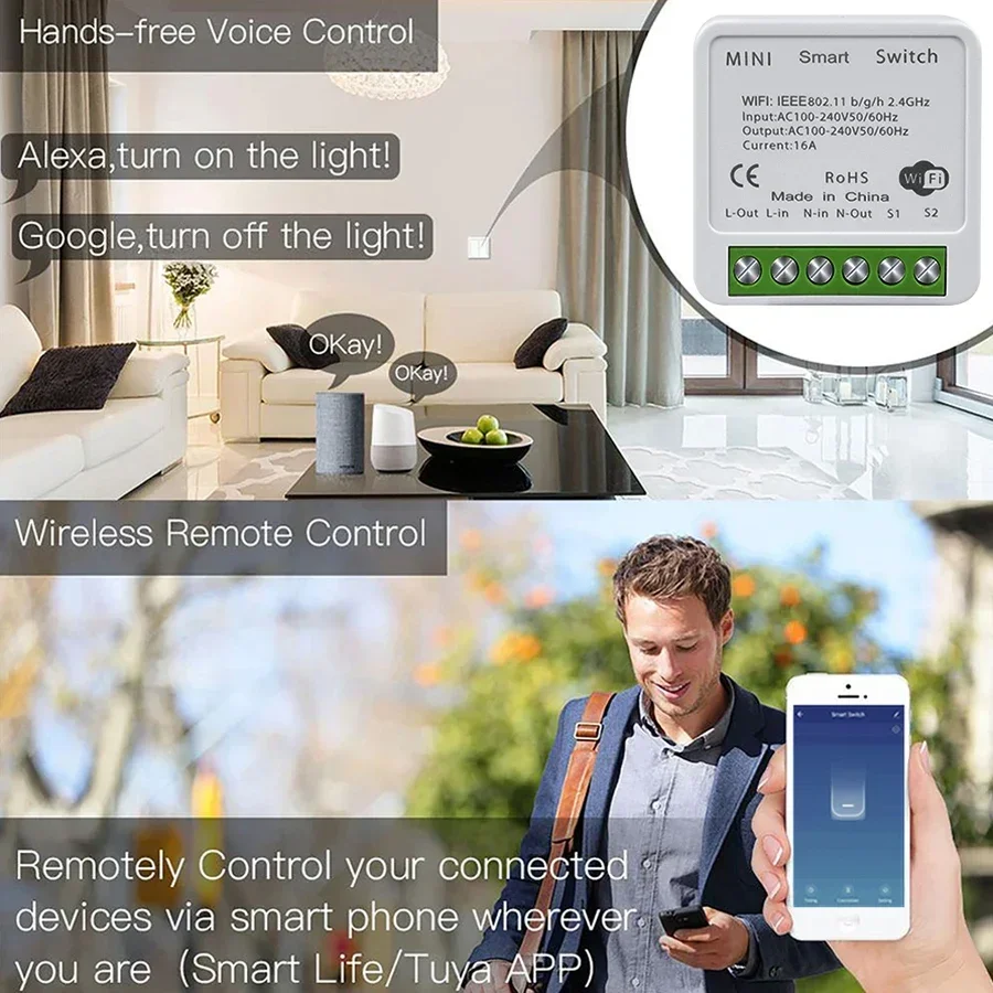 16A 20A Tuya Smart WiFi Switch - مراجعة Smart Home Life وسعره