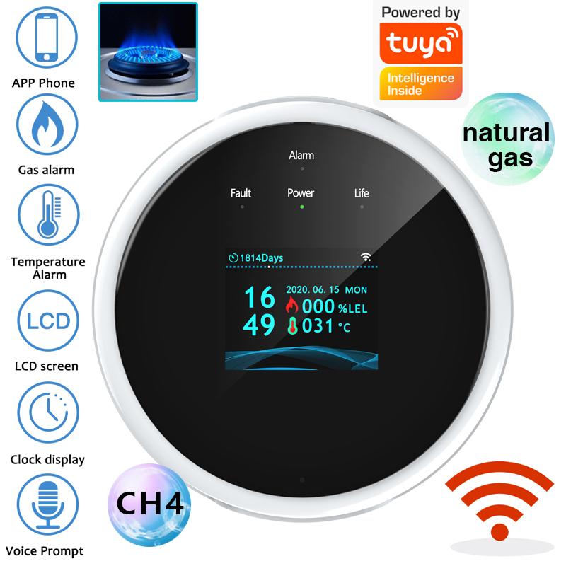 2.4G WiFi Gas Alarm Sensor Com - مراجعة Smart Home Security System وسعره
