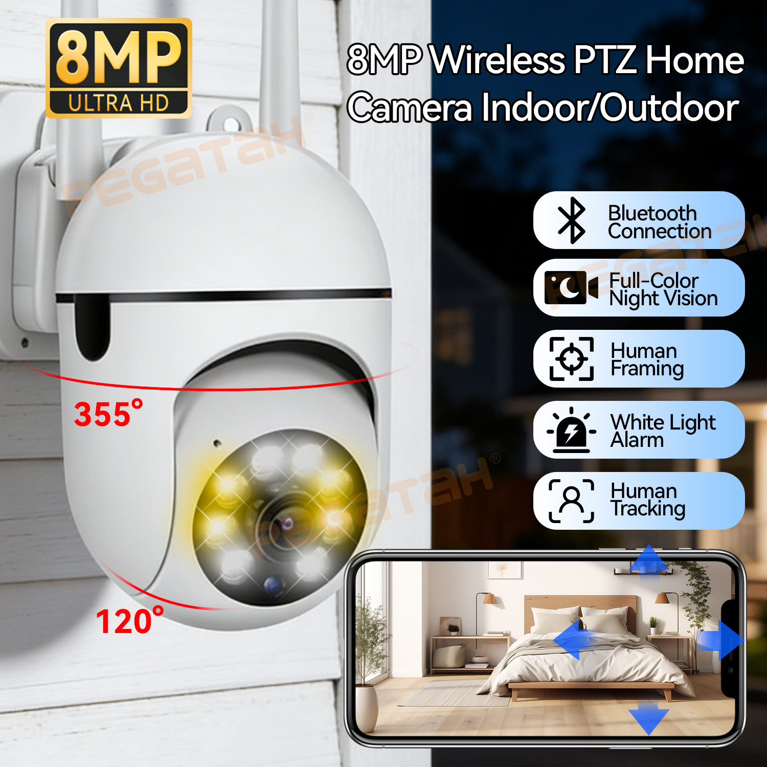 8MP 2.4G Wifi IP CCTV Camera C - مراجعة Smart Home Windows App وسعره