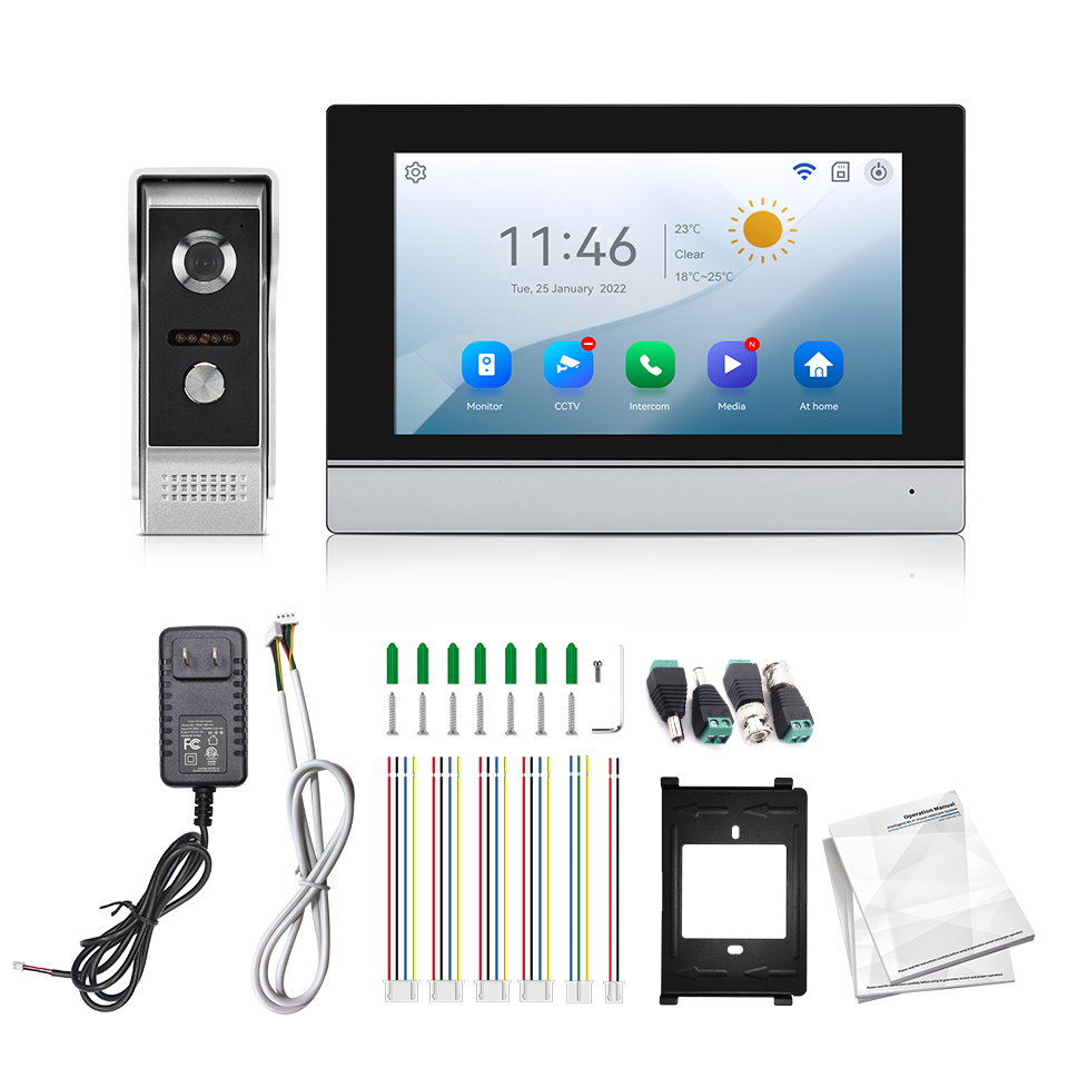 7Inch IPS Screen 2MP  Tuya Rem - مراجعة Wifi Doorbell Camera وسعره