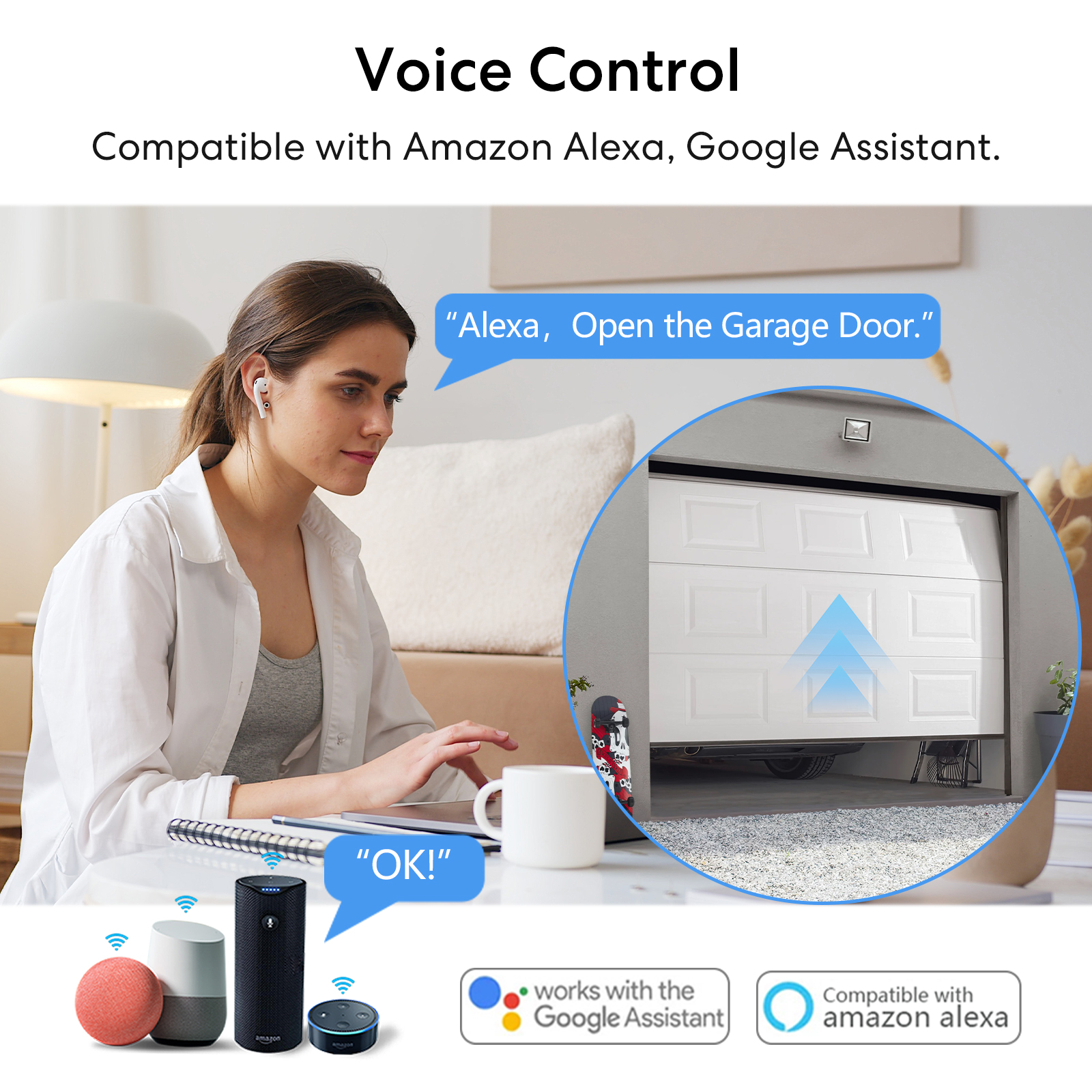 RiooCubee Tuya Smart Life Gara - مراجعة Smart Garage Door Opener وسعره