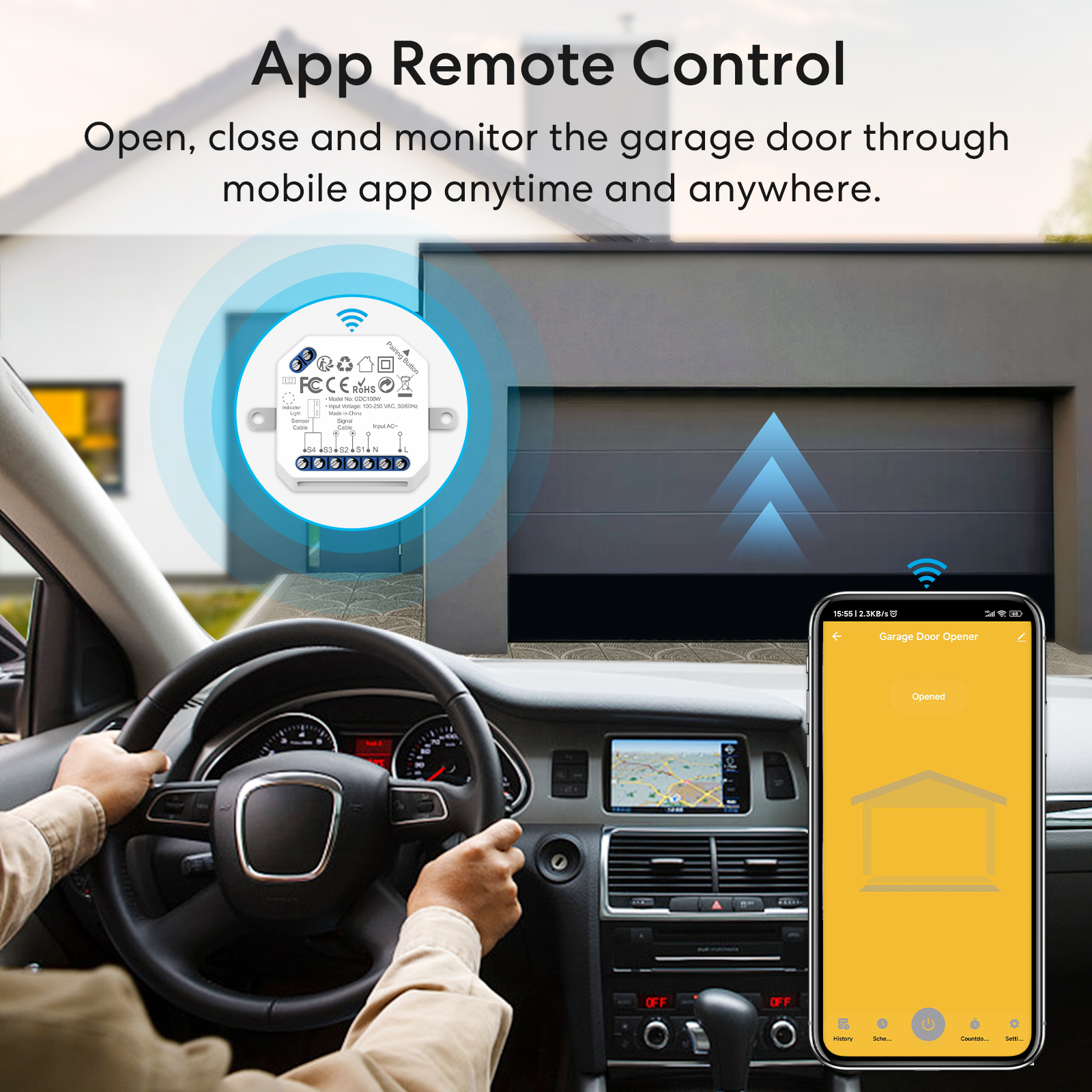 RiooCubee Tuya Smart Life Gara - مراجعة Smart Garage Door Opener وسعره