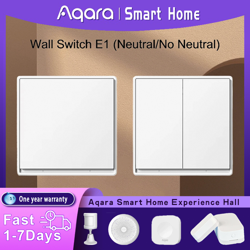Original Aqara Wall Switch E1  - مراجعة Smart Home Zestaw وسعره