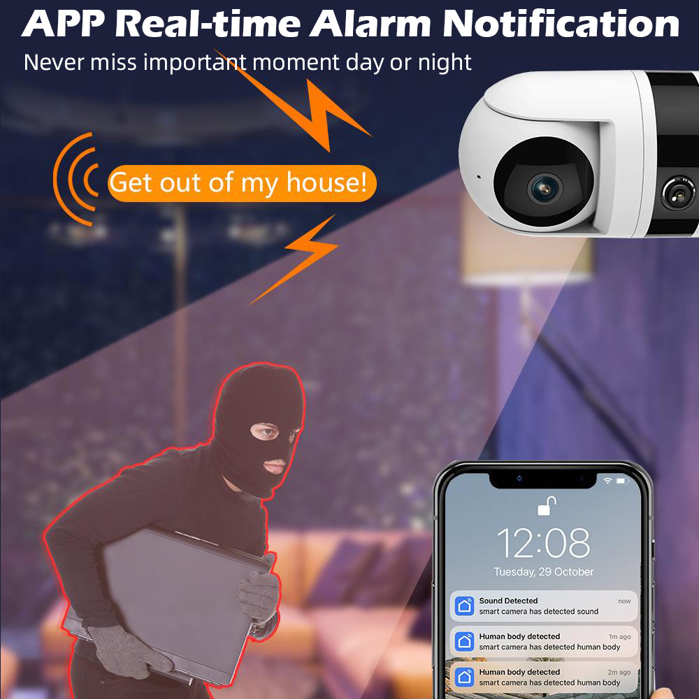 KERUI 6MP Dual Lens WiFi IP Ca - مراجعة Smart Home Windows App وسعره