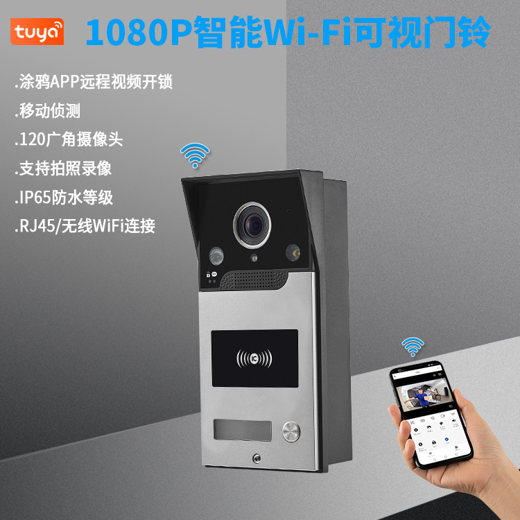 2MP 1080P Tuya APP Rifd/NFC  W - مراجعة Wifi Doorbell Camera وسعره