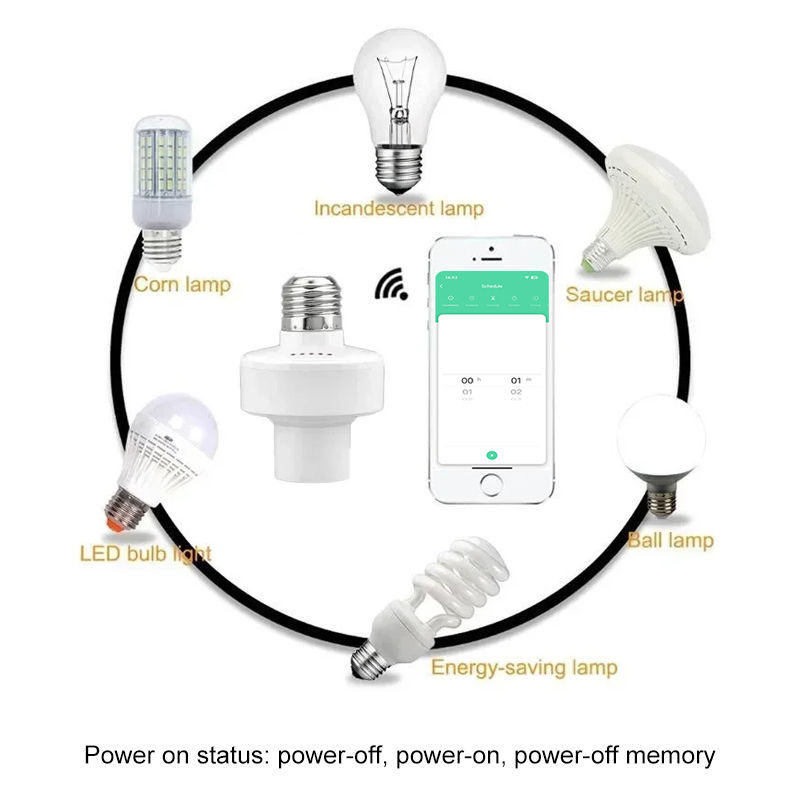 Tuya Smart E27 Socket Switch A - مراجعة Alexa Compatible Bulb وسعره