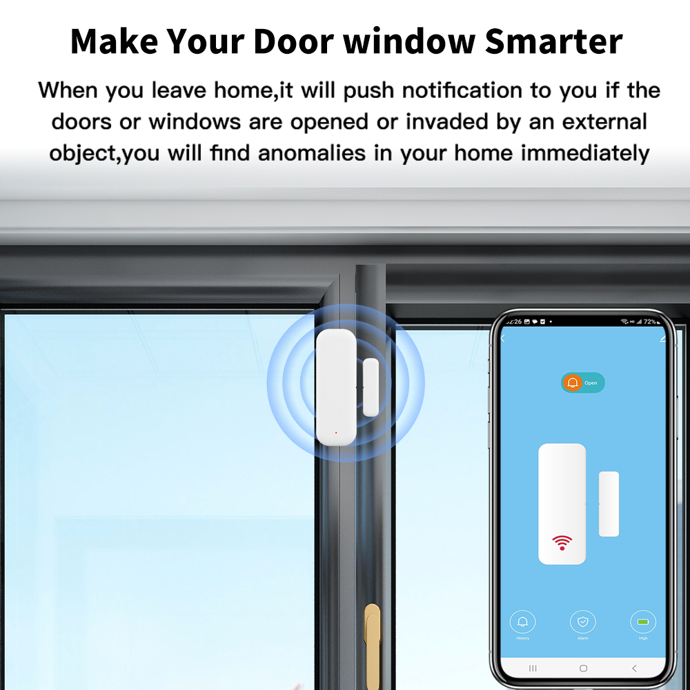 Tuya WiFi or ZigBee Door Windo - مراجعة Smart Home Tablet وسعره