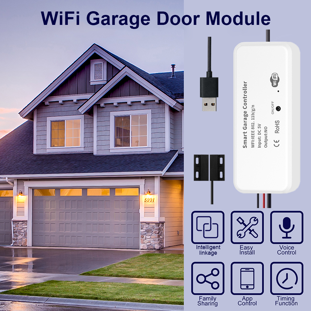 Smart Garage Door Opener DC5V  - مراجعة Smart Garage Door Opener وسعره