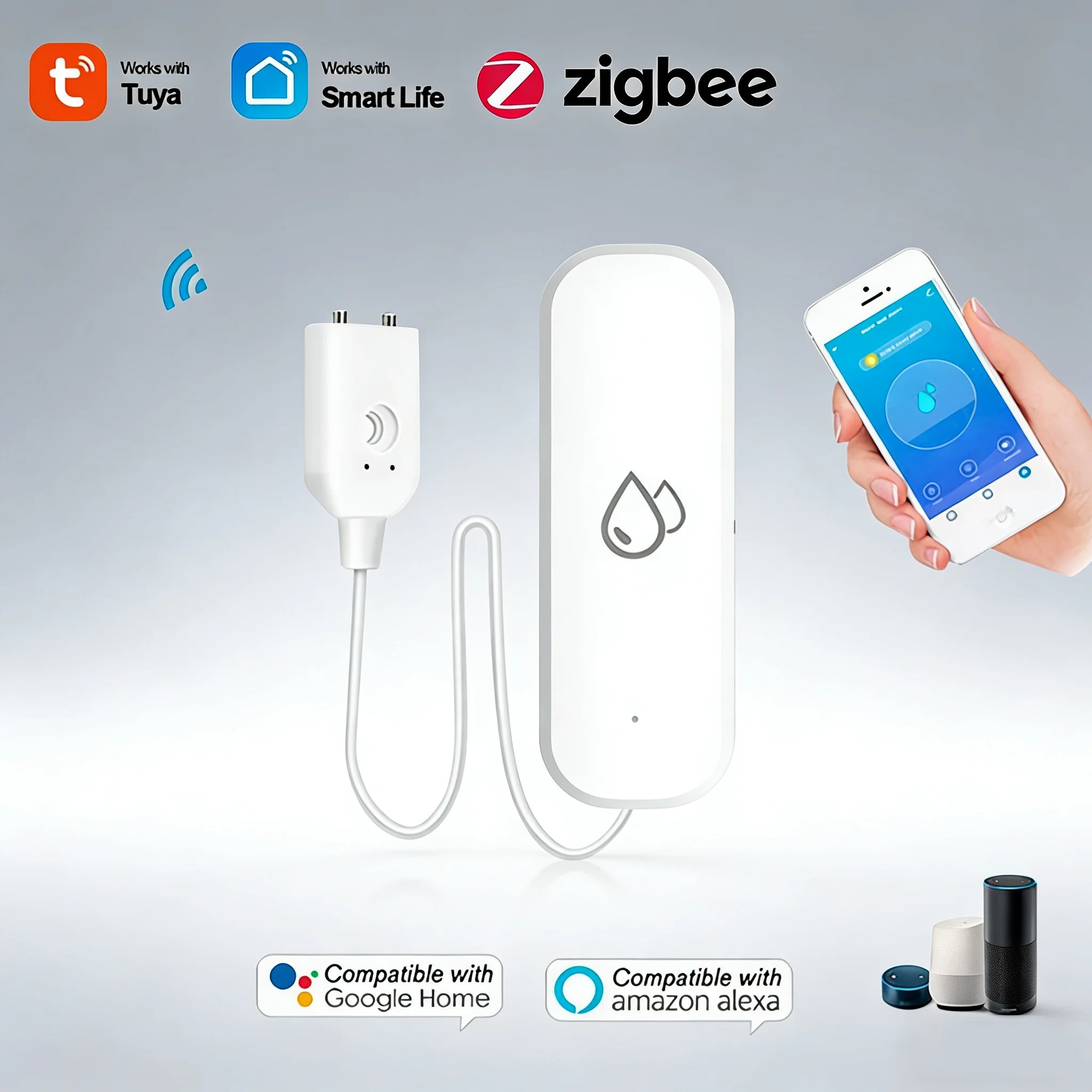 Smart Home Zigbee Water Leak D - مراجعة Smart Home Security System وسعره