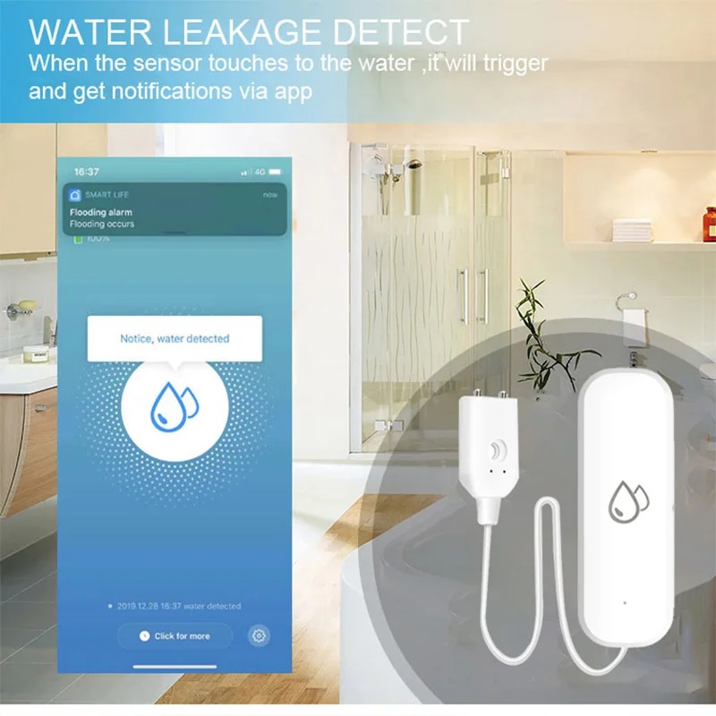 Smart Home Zigbee Water Leak D - مراجعة Smart Home Security System وسعره