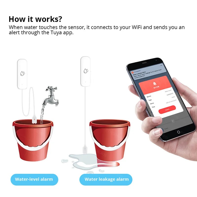 Smart Home Zigbee Water Leak D - مراجعة Smart Home Security System وسعره