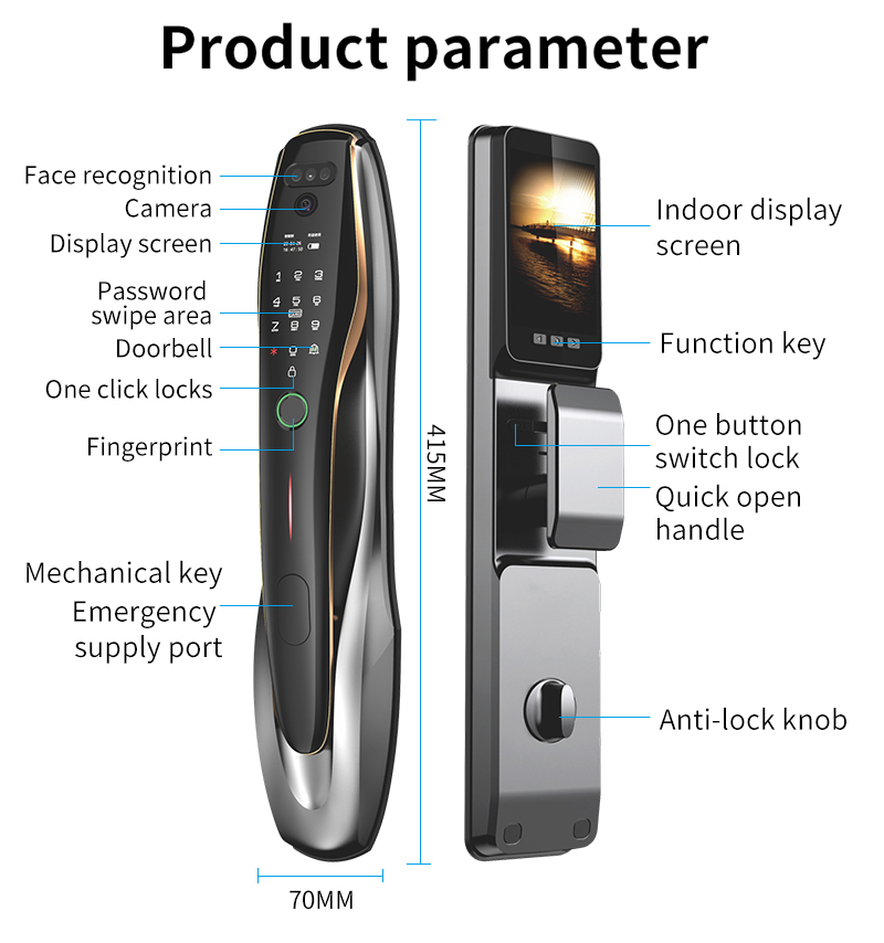 TYSH Tuya Security Fingerprint - مراجعة Wifi Doorbell Camera وسعره