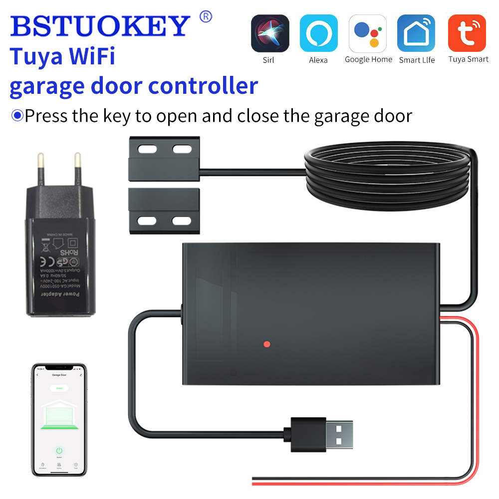 Tuya Garage Door Controller Sm - مراجعة Smart Garage Door Opener وسعره